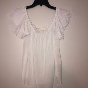 White off the shoulder top